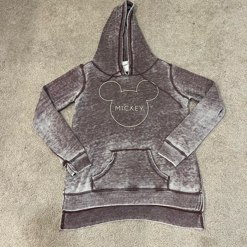 Disney Mickey Mouse Faded Burnout Lightweight Hoodie
